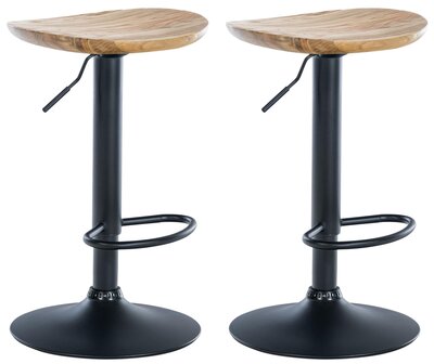 Set van 2 barkrukken Skildi natura,
