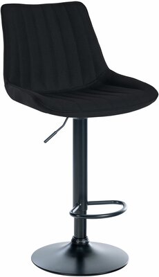 Barkruk Tino Stof zwart,zwart, Zwart