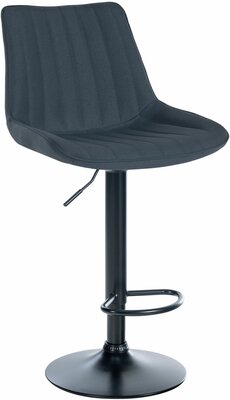 Barkruk Tino Stof donkergrijs,zwart, Grijs