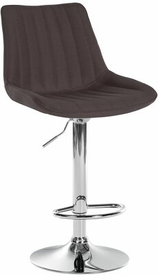 Barkruk Tino Stof Taupe,chroom