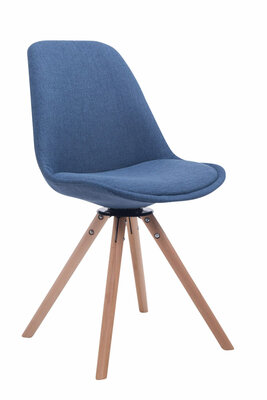 Bezoekerstoel Treyos Draaibaar Stof Rond Blauww,natura