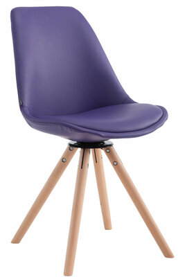 Bezoekersstoel Cilaas Draaibaar Rond Wit natura,purper, Paars