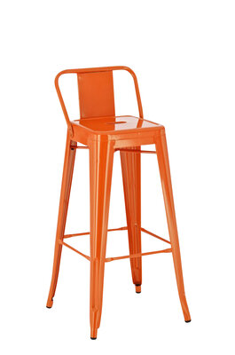 Metaal Barkruk Mosan oranje, Oranje