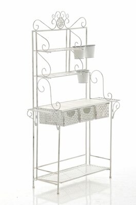 XL plantenrek Shine antiek/wit, Wit