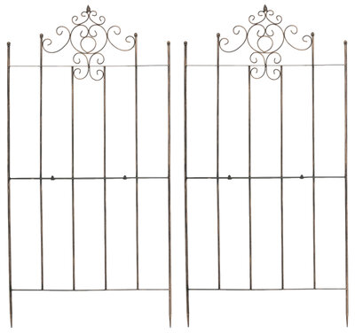 Set van 2 Trellis Pieli 170 x 86 cm bronzen,