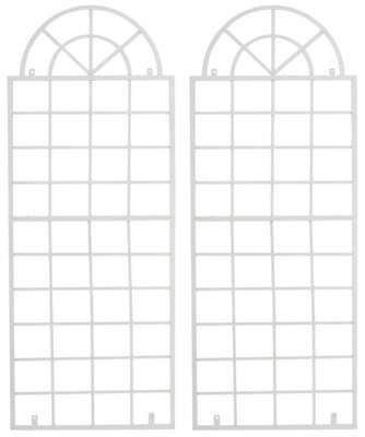 Set van 2 Vavi trellis wit, Wit
