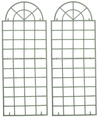 Set van 2 Vavi trellis antiek/groen, Groen