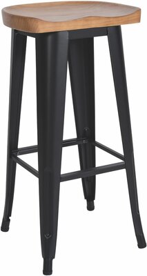 Barstoel Bermuda Rood, Zwart