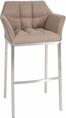 Barstoel Demosa A Filz met 4-poots frame, Taupe