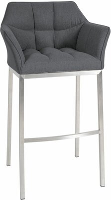 Barstoel Demosa A Filz met 4-poots frame, Grijs