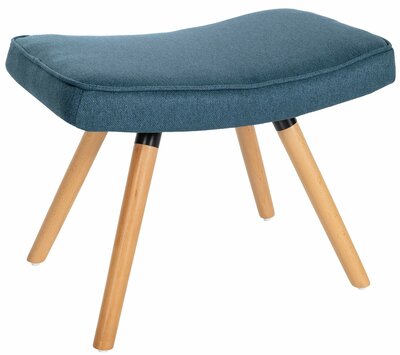 Voetenbank Girdang Stof, Blauw