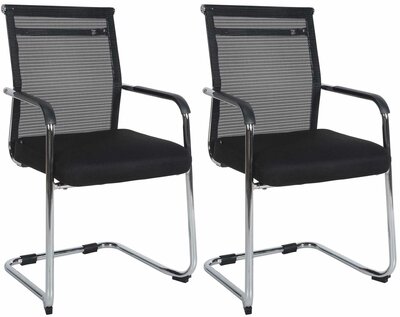 2-delige set bezoekersstoelen Dinna,