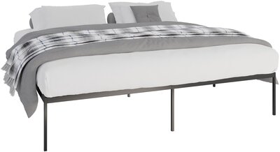 Metalen bed Forga 200x200x42 cm, Zwart