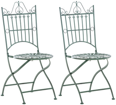 2-delige set stoelen Sodaa, Groen