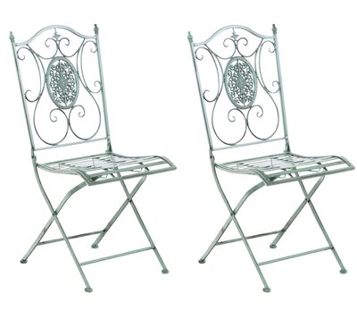 2-delige set stoelen Sebill, Groen