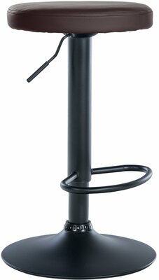 Barstoel Pento Kunstleer zwart, Bruin