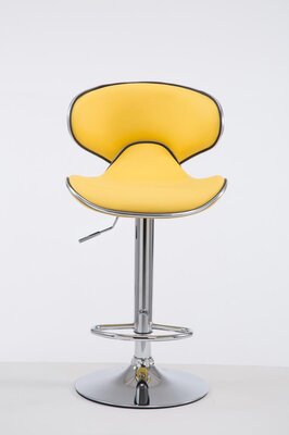 Barstoel Lis Vigis V2 chroom, Geel