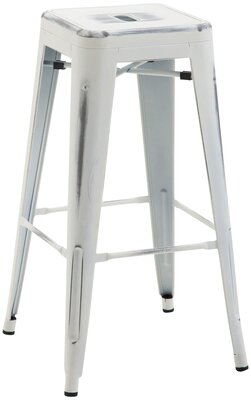 Barstoel Bermuda Rood, Wit