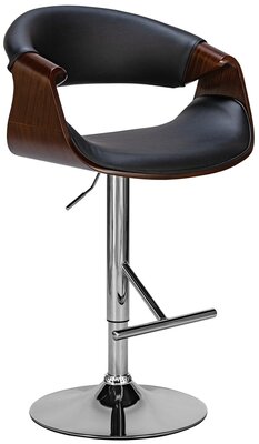 Barstoel Feloy Kunstleer, Zwart