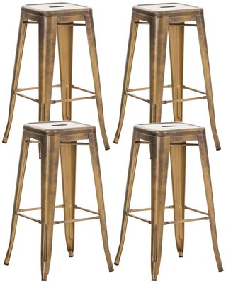 4-delige set barstoelen Jashuo,