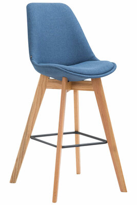 Barstoel Mitz Stof Natura, Blauw