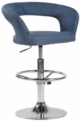 Barstoel Jean Stof, Blauw