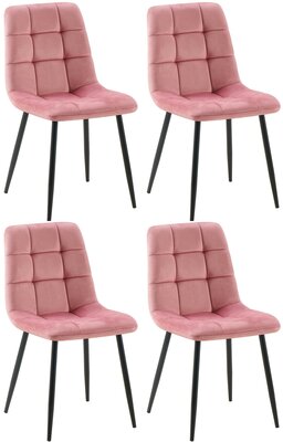 4-delige set eetkamerstoelen Entibas,