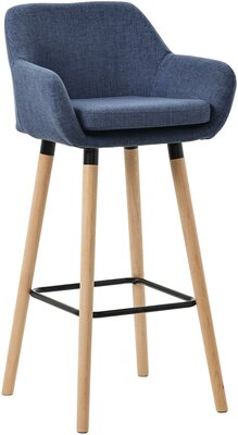 Barkruk Grint Stof, Blauw
