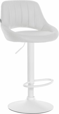 Barstoel Melit Kunstleer wit, Wit
