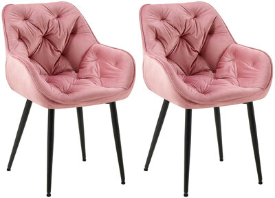 2-delige set stoel Tinni fluweel,