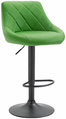 Barstoel Lozia Kunstleer zwart, Groen