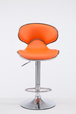 Barstoel Lis Vigis V2 chroom, Oranje