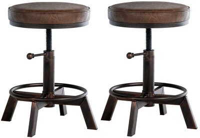 2-delige set kruk Disten,