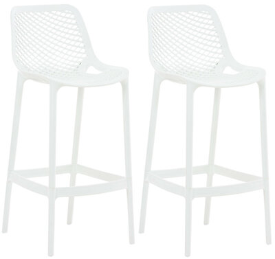 2-delige set barkruk Iar, Wit