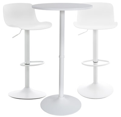 2-persoons Bartafel Set Madore, Wit