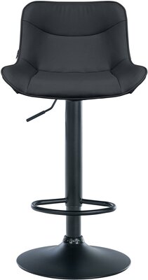 Barkruk Venoro kunstleer zwart, Zwart