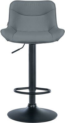 Barkruk Venoro kunstleer zwart, Grijs