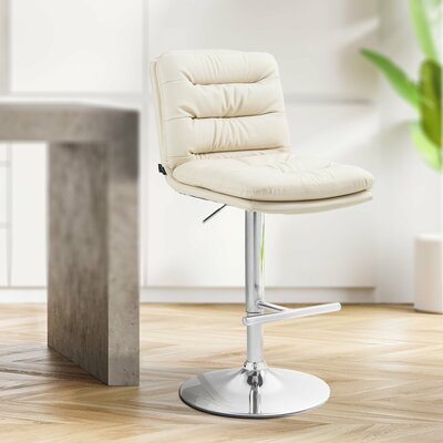 Barstoel Dimir Kunstleer chroom, Creme