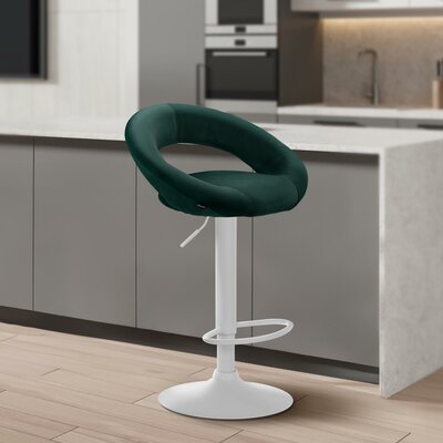 Barkruk Alindo Fluweel wit, Groen