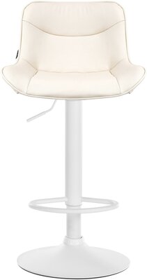 Barstoel Venoro Kunstleer wit, Creme