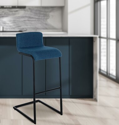 Barkruk Nowpert Stof Blauww