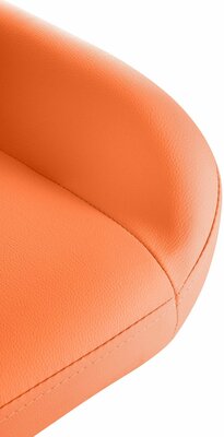2-delige set barkrukken Braga Goud Kunstleer, Oranje
