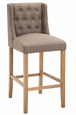 Barkruk Cissindri Stof Antiek-licht, Taupe