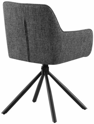 2-delige set stoel Toptin stof, Grijs