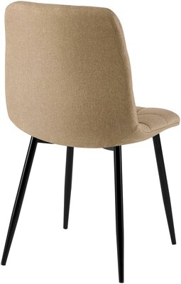 2-delige set eetkamerstoel Teldi Stof, Taupe