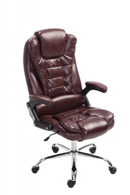 Bureaustoel Avery Bordeaux Rood-Leer-Comfortabel zitten