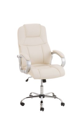 Bureaustoel Marrit Creme (extra brede bureaustoel - brede zitting - zware belasting)