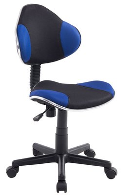 Bureaustoel Aicha Zwart Blauw